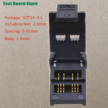 Test Board 1pcs SOT23-3 5 6L Gold-Plated Aging Seat With Plate Burning Socket Plastic Width 1.7/1.4 Straight Pin