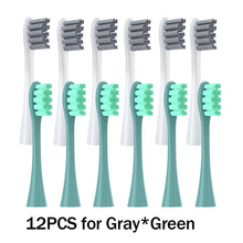 12PCS Vacuum Sealed Packed Replacement Brush Heads for Oclean X PRO/ Z1/ F1/ One/ Air 2 /SE Soft DuPont Deep Cleaning Nozzles