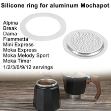 Moka Rubber Seal Filter Replacement Gasket Seal For Coffee Espresso Moka Stove Pot Top Coffee Maker Kitchen Bar Accessories
