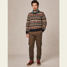 2025 Autumn Winter Vintage New Fashion Men’s Casual Trendy O-neck Long Sleeve Knitted Loose Sweaters Male Pullover Clothes Tops