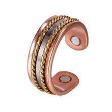 Vinterly Twisted Adjustable Ring Women Health Energy Magnetic Therapy Rose 5mm Finger Open Cuff Wedding Bands Magnets Jewelry