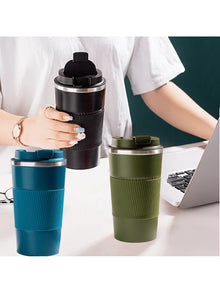 Double Wall Vacuum Insulated Stainless Steel Coffee Cup, Fashion Portable Office Mug for Home, Office & Car Outdoor Use