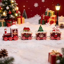 Christmas Train Decoration with Charming Painted Design Christmas Decorations Tabletop Display window display gifts