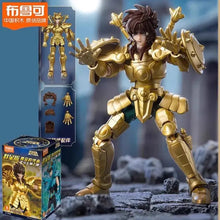 En existencia Blokees Saint Seiya Caja Ciega Stars 2 Sagitario Libra Acuario Modelo de ensamblaje Periférico de animación Regalo