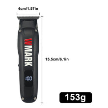 WMARK NG-1205 Hair Trimmer for Men DLC T-Blade 7000RPM LCD Display Finishing Machine Cordless Low Noise Professional Barber
