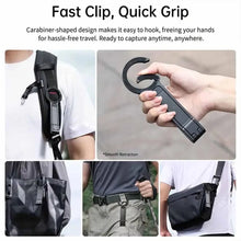 Foldable Phone Tripod Carabiner-Mounted For iPhone 17 16 15 18 Portable Dual-side Magnetic Tripod Desk Mount Phone Handle Holder