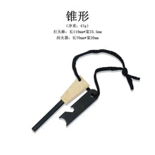 Magnesium Rod Blowtorch Set, Flint Pine and Transparent Ribbon Bag, Survival Kit, Portable Stainless Steel Telescopic Blowtorch