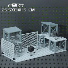DIY assembling toys for the building block model MOC scene of the gun arsenal of military base. party favors for kids birthday