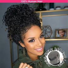 Pelucas de cabello humano 360 HD Full Lace rizadas, pre-depiladas, peluca frontal de encaje 13x6 13x4, cabello humano Deep Wave sin pegamento, listas para usar, 30 pulgadas