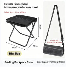 Lightweight Foldable Stool Shoulder Bag Design Collapsible Chair for Outdoor Camping & Fishing