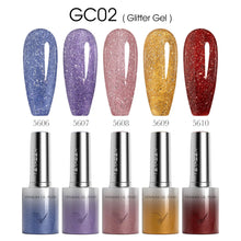 VENALISA 60 Colors TPO/HEMA FREE Glitter Gel Cat Eye Gel Nail Polish UV/LED Soak-Off Gel Polish Manicure DIY Nail Art Christmas
