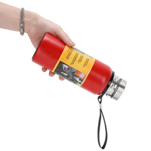 Termo de 500/1000/1500 ml, botella de agua deportiva de acero inoxidable de gran capacidad, termo al vacío, vaso aislado portátil con cuerda
