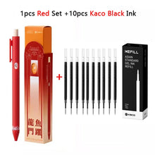 KACO Lucky Koi Gel Pens Gain Good Luck, Cute Carton 800m Writing Length Push Action Special Pen for Student Exams, Gift Stickers