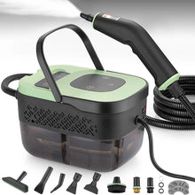 Portable Steam Cleaner, 15s Rapid Heating 105℃ temperature, 1350ml water tank, for Car/Home/Tile/Furniture + 10 Accessories