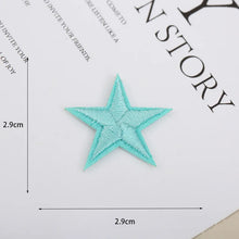 1pcs Small Star Embroidery Patches For Clothing Jeans Hat Iron on Sticker Love Appliques Stripes Garment Sewing Supplies