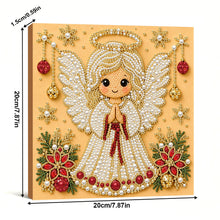 Christmas Decor DIY Santa Claus Snowman 3D Pearl Painting Diamond Art Kits for Beginners 20*20CM for Home Wall Decoration Gift
