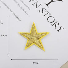 1pcs Small Star Embroidery Patches For Clothing Jeans Hat Iron on Sticker Love Appliques Stripes Garment Sewing Supplies