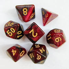 7pcs/lot Dice for Table Games DND RPG Roleplaying Board Game Digital Dice Double-colors D20 D12 D10 D8 D6 D4 Polyhedral Dice Set