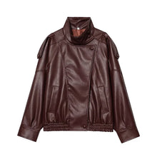 MUJER Faux Leather Jackets for Women Oversize Women's Bomber Jacket Fashion Winter Womens Coats Outerwears Demi-season Jackets