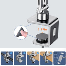 Oatsbasf Matal Clip Holder for 4-12.9'' Devices Phone Tablet Stand for Bed Desk Flexible Arm Destop Mount Overhead Lazy Bracket