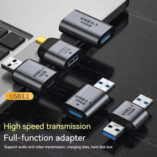 USB A to Type-C Adapter USB 3.1 OTG Adapter Mobile Phone Laptop Fast Charging Converter 10Gb Data Transfer Cable Connector