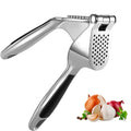 Hand Press Garlic Crusher Easy To Squeeze and Clean Soft and Easy To Squeeze Handle Zinc Alloy Garlic Chopper and Crusher