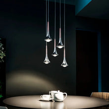 Led Pendant Light Bedroom Bedside Pearl Black Hanging Lamp Hotel Decoration Spotlight Home Indoor Decoration Ceiling Chandeliers