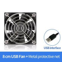 TEUCER USB Cooling Fan 8CM/12CM/14CM 800-1800RPM USB Port Power Supply Desktop Computer Available