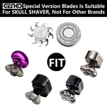 4 Heads Skull Shaver Blades Shaver Head Replacement Blade Compatible Skull Shaver Pitbull Gold PRO Shaver Replacement Blade