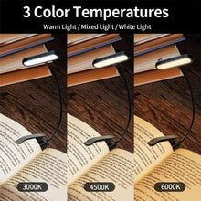 USB-C Rechargeable LED Clip-On Book Light with 3 Color Temperatures - image 2
