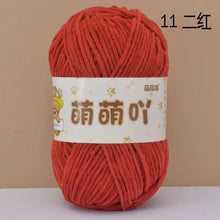50g/Pc Chenille Yarn Matte Crocheting Doll bag Thread Handmade Crochet Knitted Material Small Ice Stripe line knit sweater hat