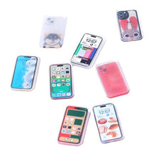 Miniatura de teléfono móvil para casa de muñecas, modelo de smartphone de simulación, juguete de imitación para niños, accesorios para casa de muñecas