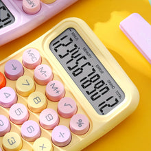 1pc 12-digit large LCD display and big round button desktop calculator for flexible keyboard calculator for office, school