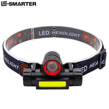Outdoor Waterproof Camping Fishing Mining Lantern Headlight COB LED Headlamp Torch Rechargeable Headwear Flashlight With Magnet