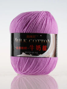 1Pc 50g Milk Cotton Knitting Yarn Crochet Yarn Hand Knitted Line DIY Knit Sweater Scarf Hat sock blanket amigurumi threads 120M