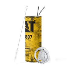 20oz Engine Oil Filter Stainless Steel Vacuum Insulated Tumbler Cup with Straw Engineer Gift for Cold Hot Drink Flask Reusable