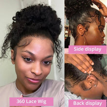 Pelucas de cabello humano 360 HD Full Lace rizadas, pre-depiladas, peluca frontal de encaje 13x6 13x4, cabello humano Deep Wave sin pegamento, listas para usar, 30 pulgadas