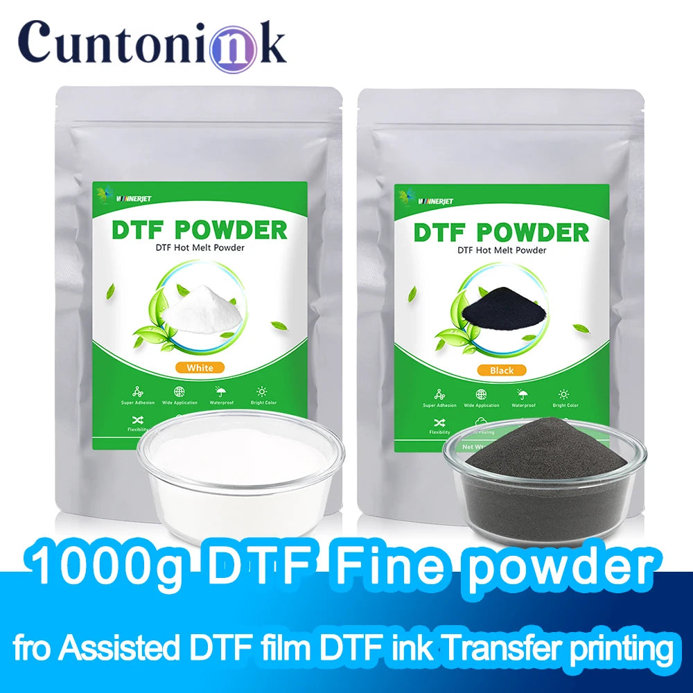 1000g 1kg DTF Powder Fine Powder Fro Assisted DTF Film DTF Ink Transfer Printing T-Shirts Clothes Shoes Fabric Transfer Printing