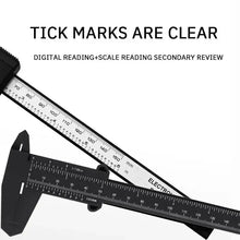 New 1PC Plastic Vernier Caliper Digital Display Caliper Mini Text Play Caliper Student Vernier Ruler 0 to 150mm Measuring Tool