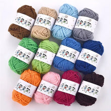12Colors/Set Soft Yarn Fine Quality Hand-Knitting Thread Soft Warm DIY Cotton Wool Threads For Handmade Knitting Crochet Yarn