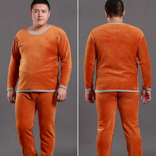 Conjunto de ropa interior térmica de invierno para hombre, talla 6XL, forro polar para mantener el calor, calzoncillos largos, holgados, elásticos, ropa de estar por casa y pijama.