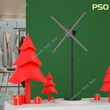50cm Wifi Holographic Fan 3D Advertising Machine 576 LED Sign Neon Smart HD Player  Free large-capacity memory card