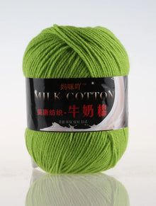 1Pc 50g Milk Cotton Knitting Yarn Crochet Yarn Hand Knitted Line DIY Knit Sweater Scarf Hat sock blanket amigurumi threads 120M
