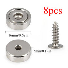 A16/A20/A25/A32 disc magnets with screw hole, ultra-strong grip, versatile for kitchen, workshop, notice boards, pantry storage