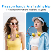 Lenovo Neck-Worn Fan Portable Wearable Personal Fan USB-Charged With 5 Speeds Foldable Cooling Fan for Students Children