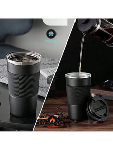 Double Wall Vacuum Insulated Stainless Steel Coffee Cup, Fashion Portable Office Mug for Home, Office & Car Outdoor Use