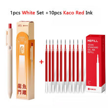 KACO Lucky Koi Gel Pens Gain Good Luck, Cute Carton 800m Writing Length Push Action Special Pen for Student Exams, Gift Stickers