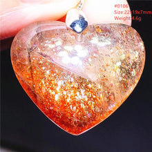 Natural Red Green Strawberry Quartz Arusha Orange Sunstone Pendant Necklace Women Men Jewelry Flash Fashion Stone Beads AAAAAA