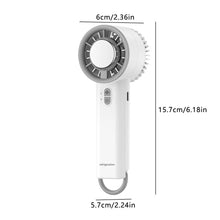 Semiconductor Cooling Handheld Fan, 5200mAh Rechargeable Portable Mini Fan, 199 Wind Speeds with LED Display, Ice-Cool Turbo Fan