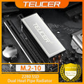 TEUCER M.2 SSD Heat Sink M2 2280 NVME Cooler Kit Dual Heat Tube Aluminum Copper Material PC Solid State Drive Radiator